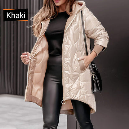 ✨Seasonal discount 53%💖Women's Warm Winter Coat with High-Low Hem