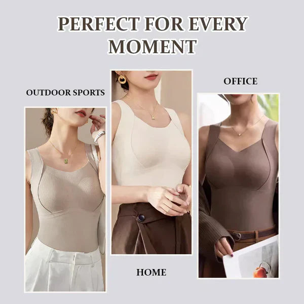 🎊Black Friday Big Sale 60% OFF🥰Women's Thermal Tank Tops With Built-in Bra