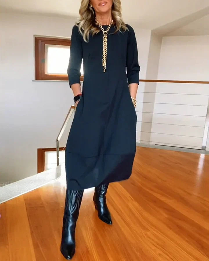 🔥Hot Sale 52% Off🔥Long Sleeve Round Neck Dress