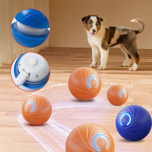 🎅Xmas Hot Sales  🔥Rechargeable Pet Interactive Motion Ball with Lights