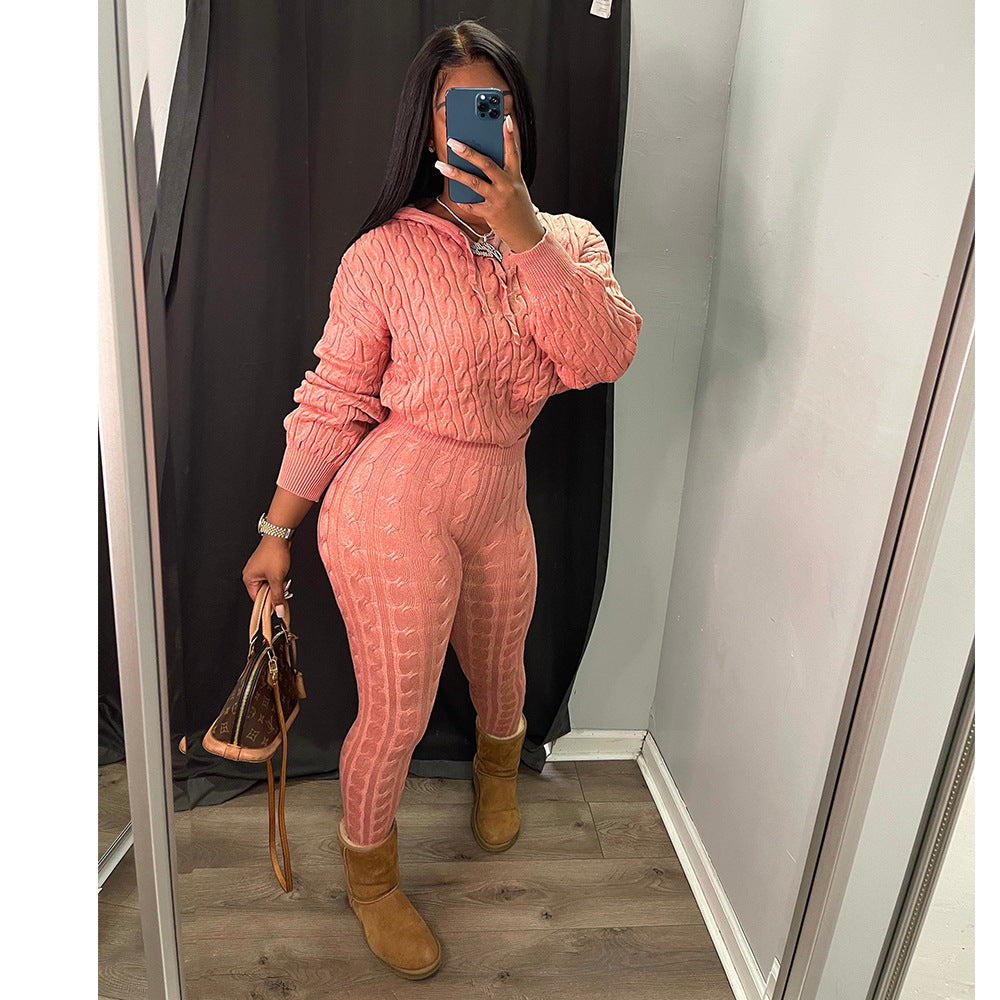 ✨️53% discount✨️High elastic solid color anti-pilling sweater suit