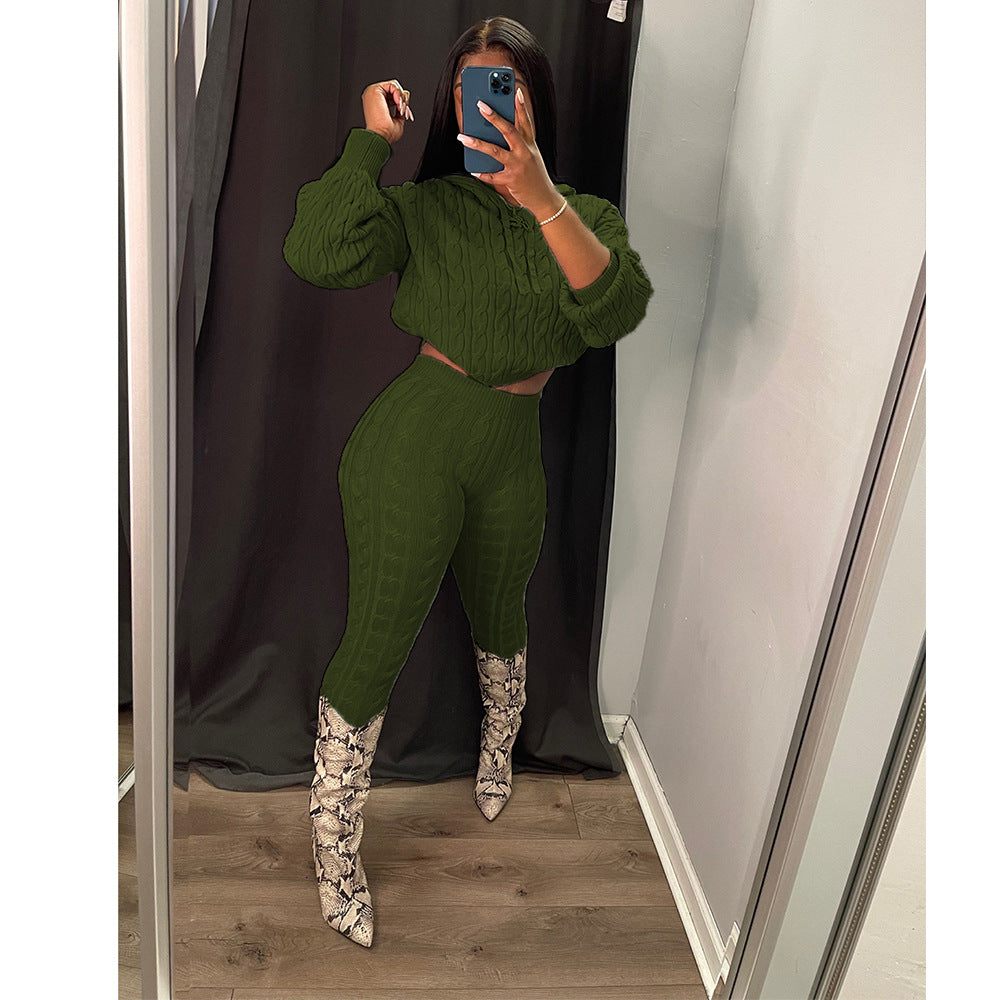 ✨️53% discount✨️High elastic solid color anti-pilling sweater suit