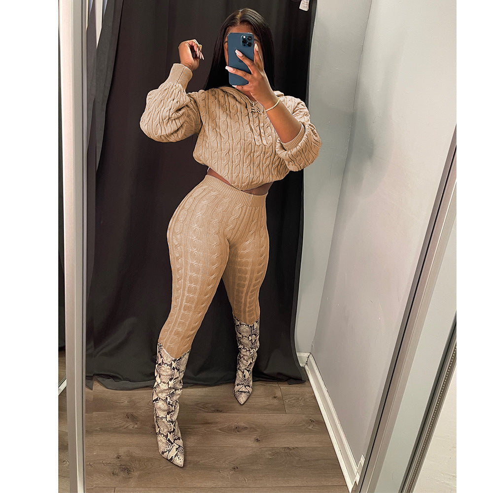 ✨️53% discount✨️High elastic solid color anti-pilling sweater suit