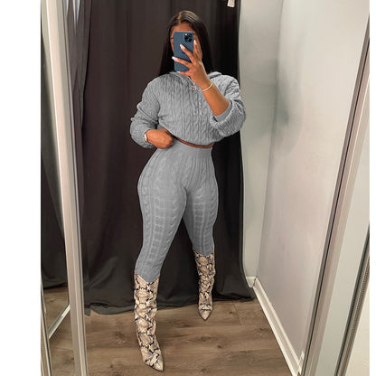 ✨️53% discount✨️High elastic solid color anti-pilling sweater suit