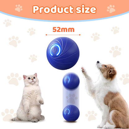 🎅Xmas Hot Sales  🔥Rechargeable Pet Interactive Motion Ball with Lights