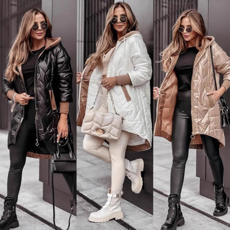 ✨Seasonal discount 53%💖Women's Warm Winter Coat with High-Low Hem