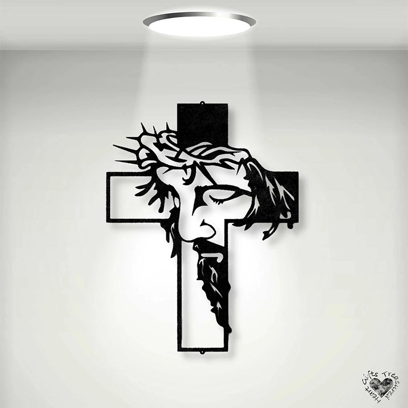 ✝️Jesus Cross Metal Sign Christ Wall Decoration✝️