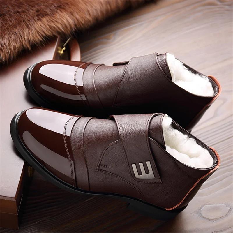 【✨2025 New Products】👞Men's Warm Faux Fur lined Ankle Snow Business Boots