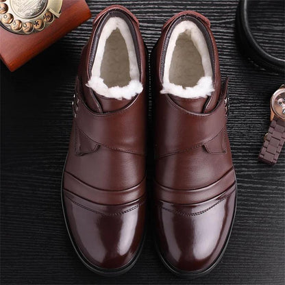 【✨2025 New Products】👞Men's Warm Faux Fur lined Ankle Snow Business Boots