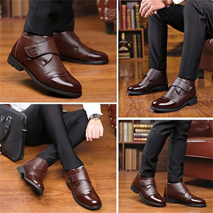 【✨2025 New Products】👞Men's Warm Faux Fur lined Ankle Snow Business Boots