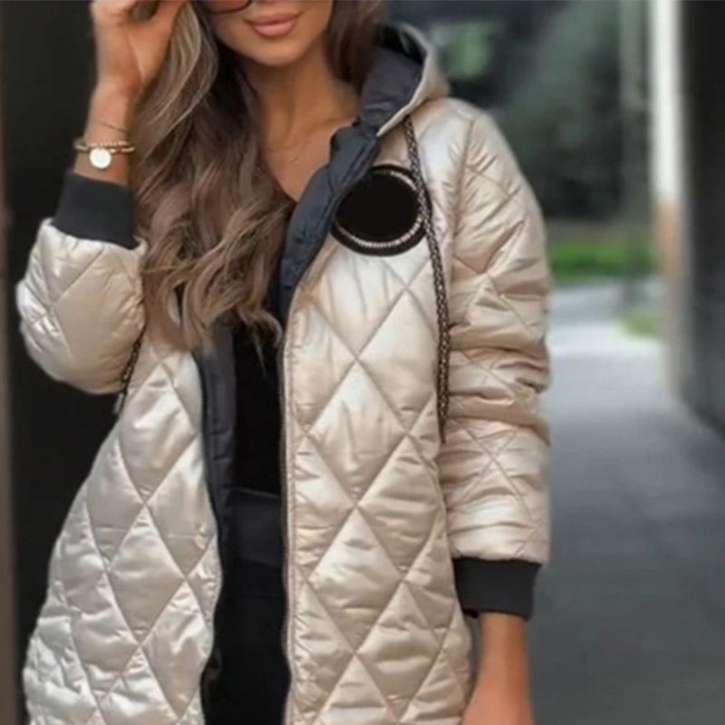 🎄Winter discount of 54%🎄Winter Hooded Zipper Warm Padded Jacket for Women