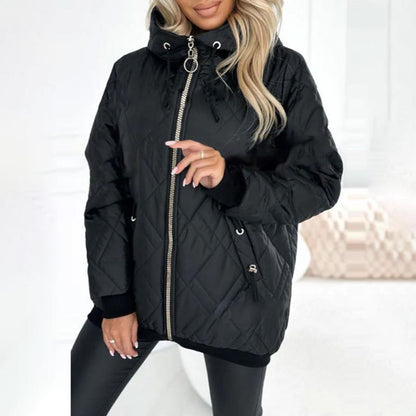 ✨️BIG SALE 54%OFF✨️ Women’s Fashionable High-neck Hip-length Parka Coat