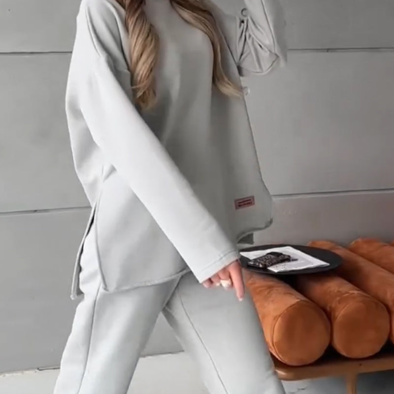 🎅Seasonal discount 55%🎄Women's Casual Tracksuit Set with Oversized Trousers